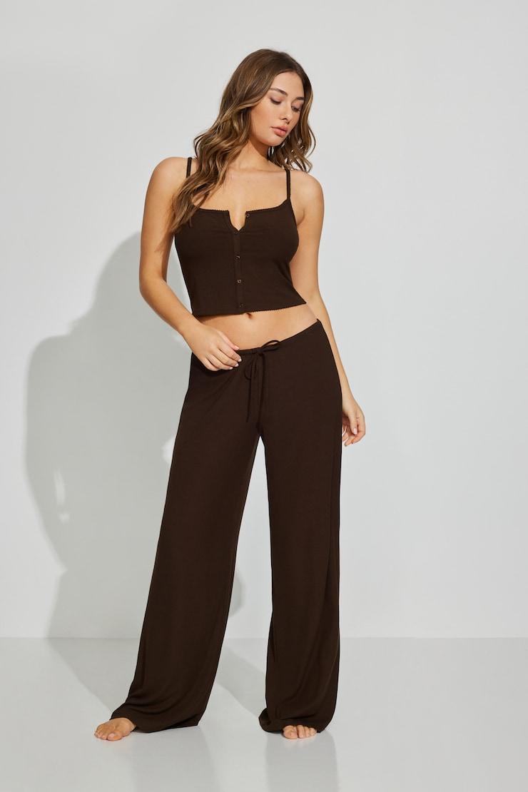 Mini Ribbed Sleep Pants by GARAGE