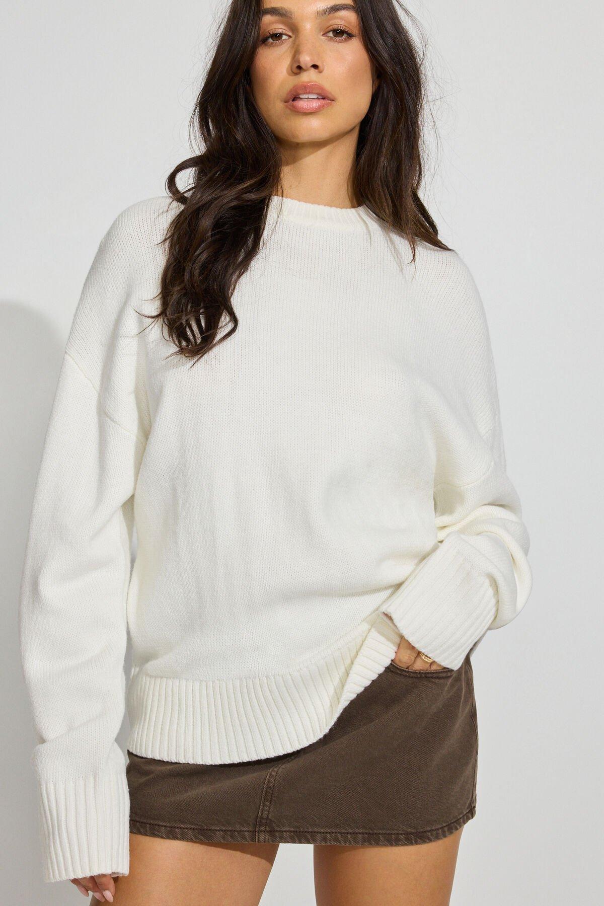 Roxy Long Sleeve Supersoft Crewneck Sweater by GARAGE