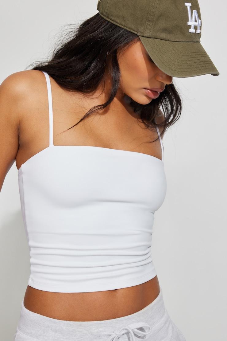 Sleek Straight Neck Cami Top by GARAGE