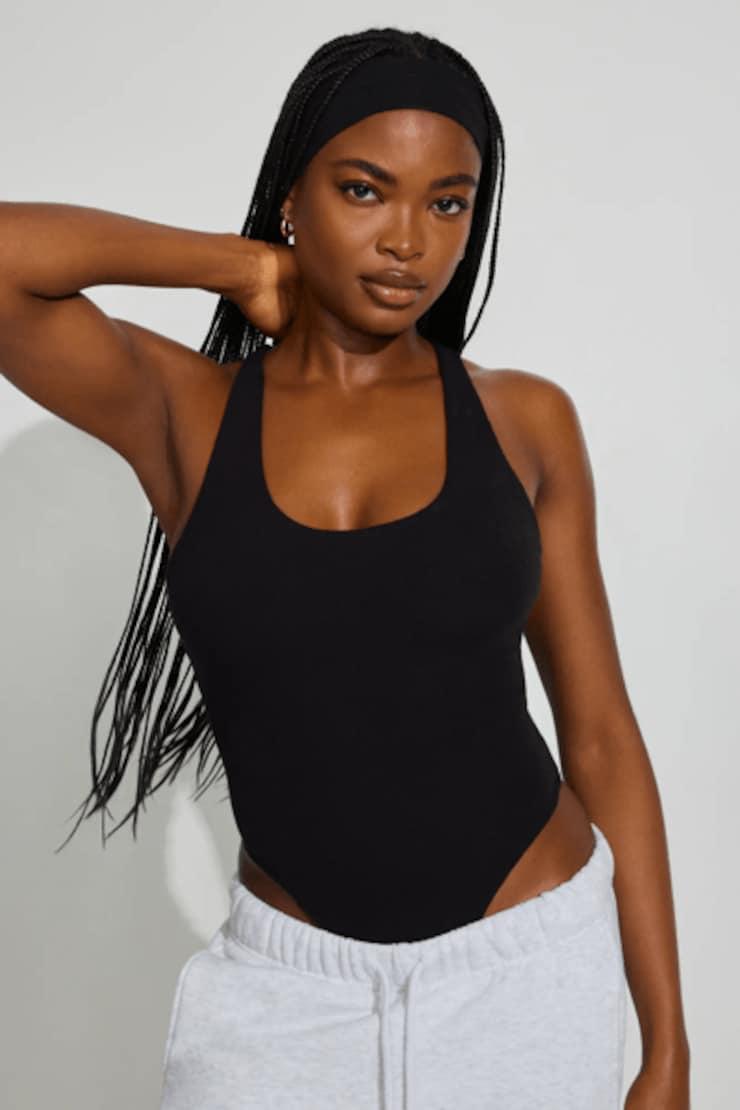 SnatchRib Racerback Bodysuit by GARAGE