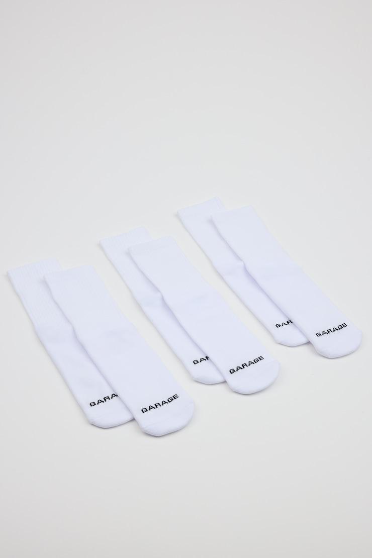 SoftCotton The Classic Crew Socks - 3 Pack by GARAGE