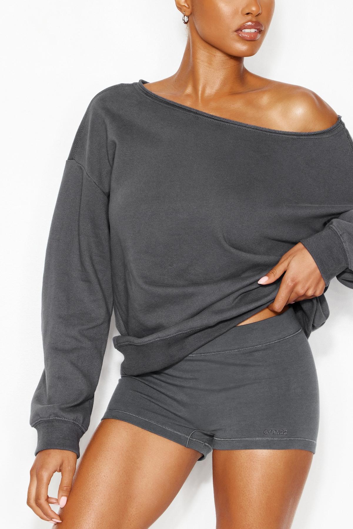 SoftTerry™ Off Shoulder Sweatshirt by GARAGE