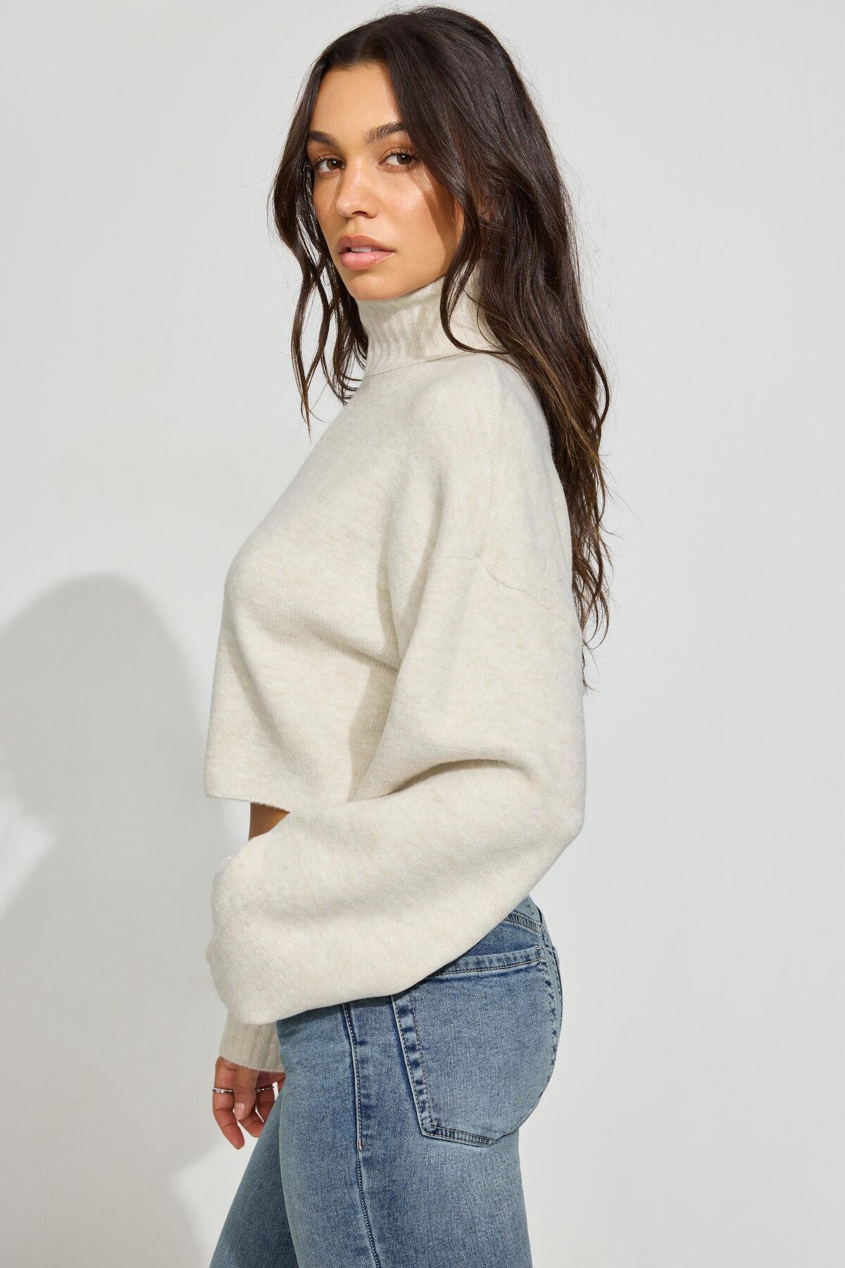 Spongy Cropped Turtleneck by GARAGE