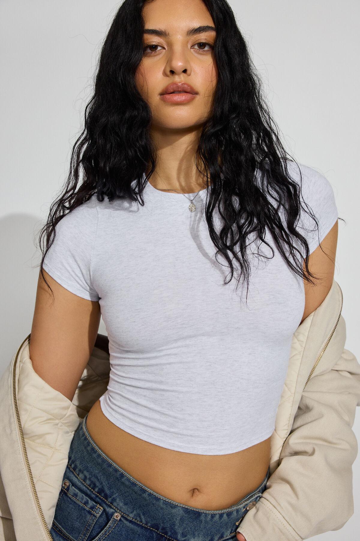 SuperSoft Crewneck Cropped T-Shirt by GARAGE