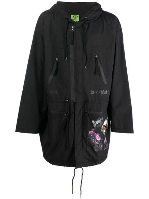 graphic-print raincoat by GARBAGE TV