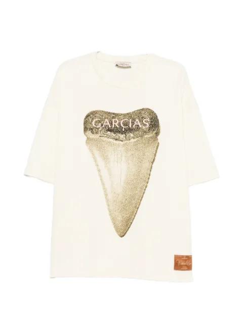graphic-print drop-shoulder T-shirt by GARCIAS