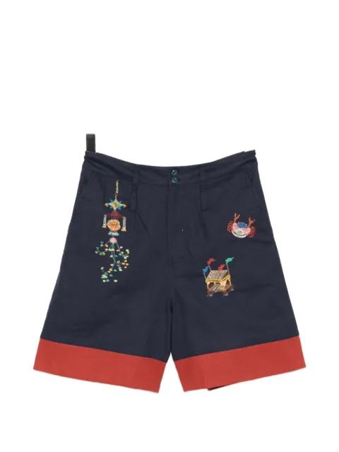 embroidered shorts by GARCON BY GARCON