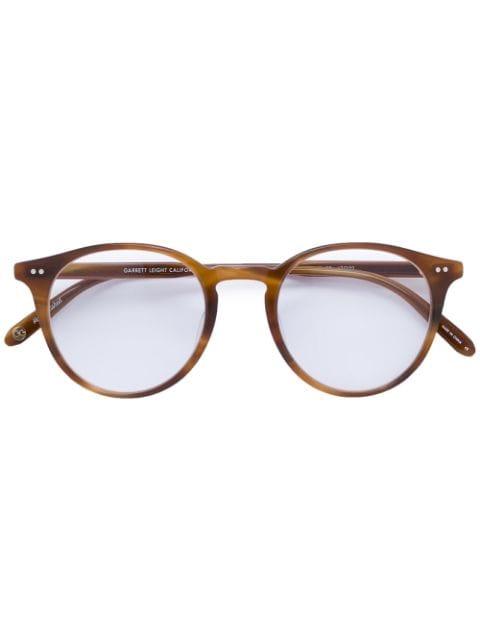 Clune round-frame tortoiseshell glasses by GARRETT LEIGHT