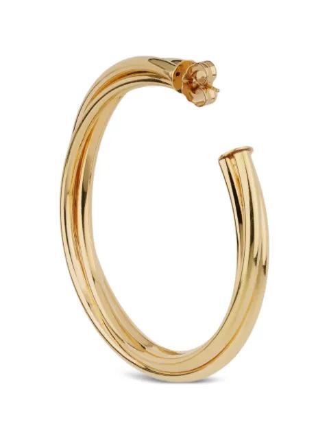Atik twisted hoop earrings by GAS BIJOUX