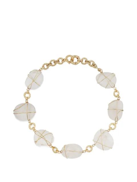 Rainbow gemstone-embellished necklace by GAS BIJOUX