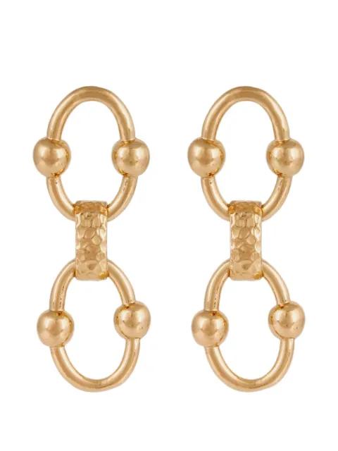 Rivage beaded chain earrings by GAS BIJOUX