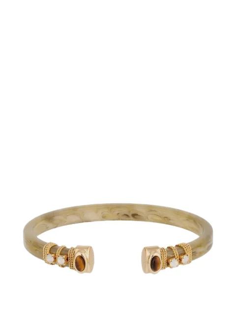 Sarina stone detail cuff bracelet by GAS BIJOUX