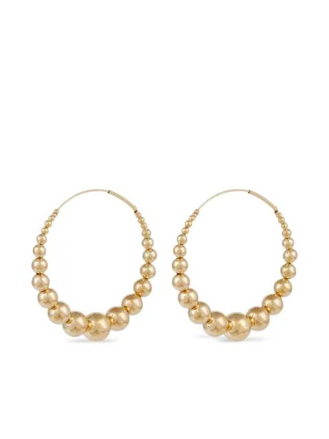 beaded hoop earrings by GAS BIJOUX