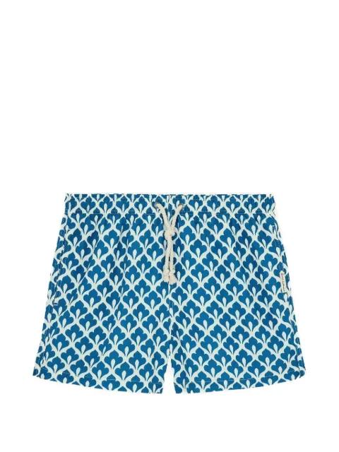 Sanremo geometric-print drawstring swim shorts by GASSA D AMANTE