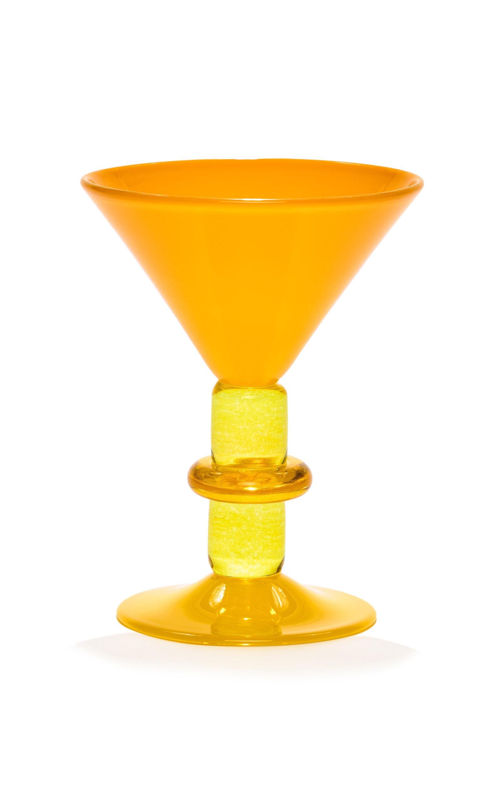 Gather - Miami Martini glass - Yellow - Moda Operandi by GATHER