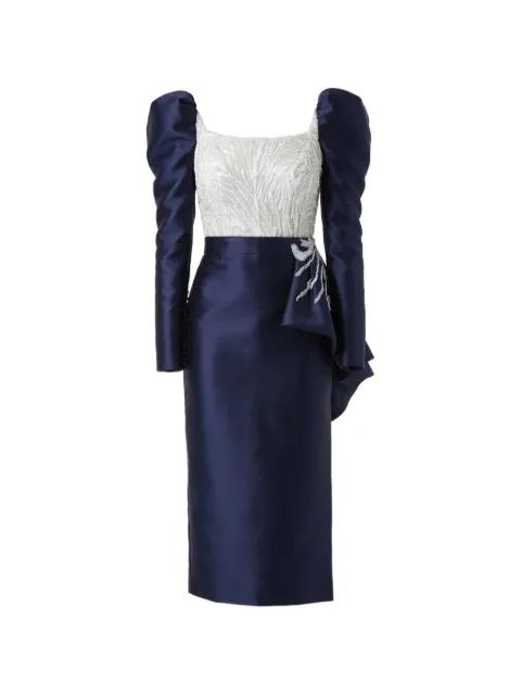 beaded midi dress by GATTINOLLI BY MARWAN