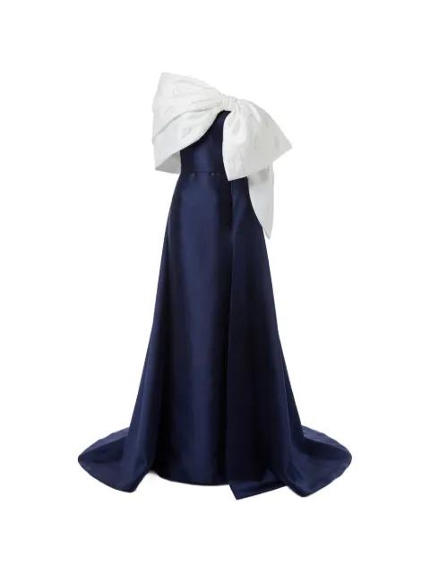 bow-bodice bead-embellished gown by GATTINOLLI BY MARWAN