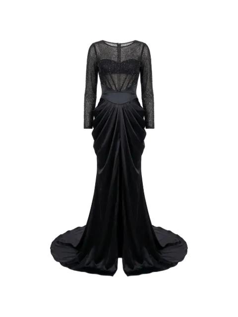embroidered mermaid dress by GATTINOLLI BY MARWAN