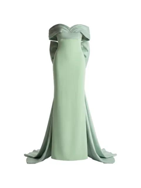 off-shoulder gown dress by GATTINOLLI BY MARWAN
