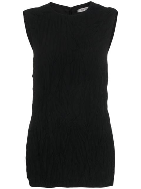 crinkled-finish open-back top by GAUCHERE
