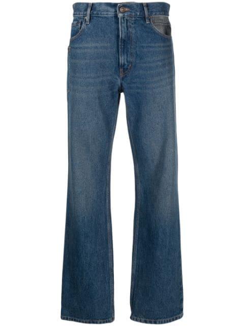 cut-out straight-leg jeans by GAUCHERE