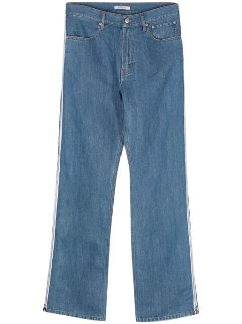 decorative zip-detail jeans by GAUCHERE