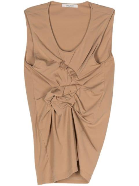ruffle-detail sleeveless top by GAUCHERE