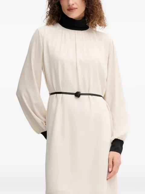belt midi dress by GAUDI