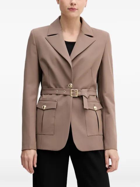 belted pocket blazer by GAUDI