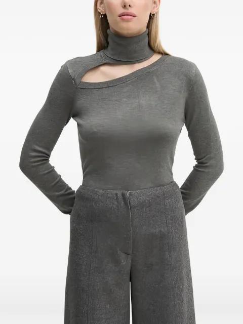cut-out roll neck knitwear by GAUDI
