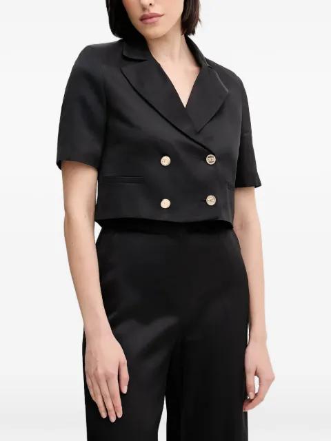 double-breasted cropped blazer by GAUDI