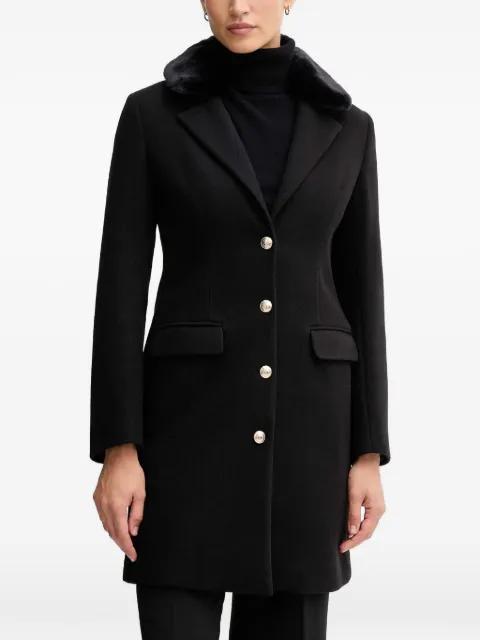 faux fur single-breasted coat by GAUDI