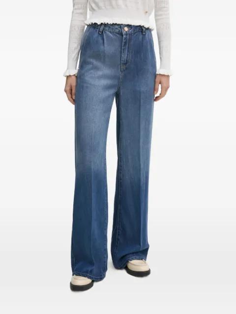 pleated wide-leg jeans by GAUDI