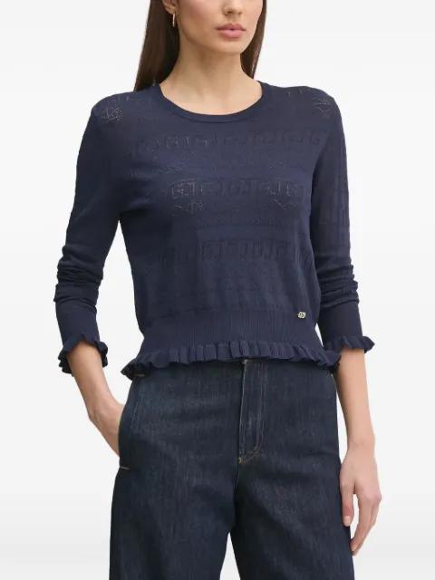 ruffled-hem sweater by GAUDI