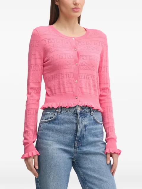 ruffled patterned cardigan by GAUDI