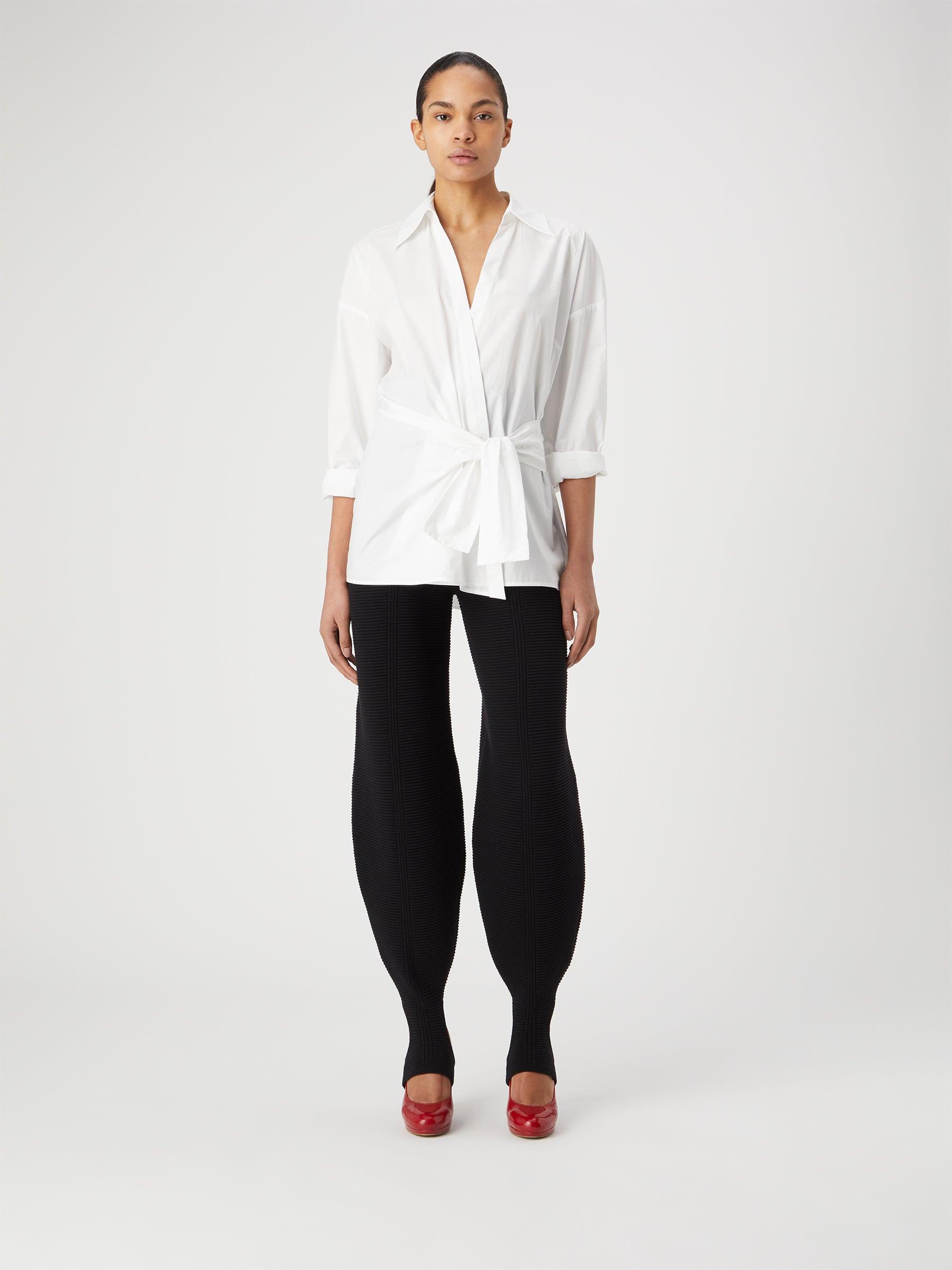 Alamos White – Cotton Poplin Wrap Shirt | GAUGE81 by GAUGE81