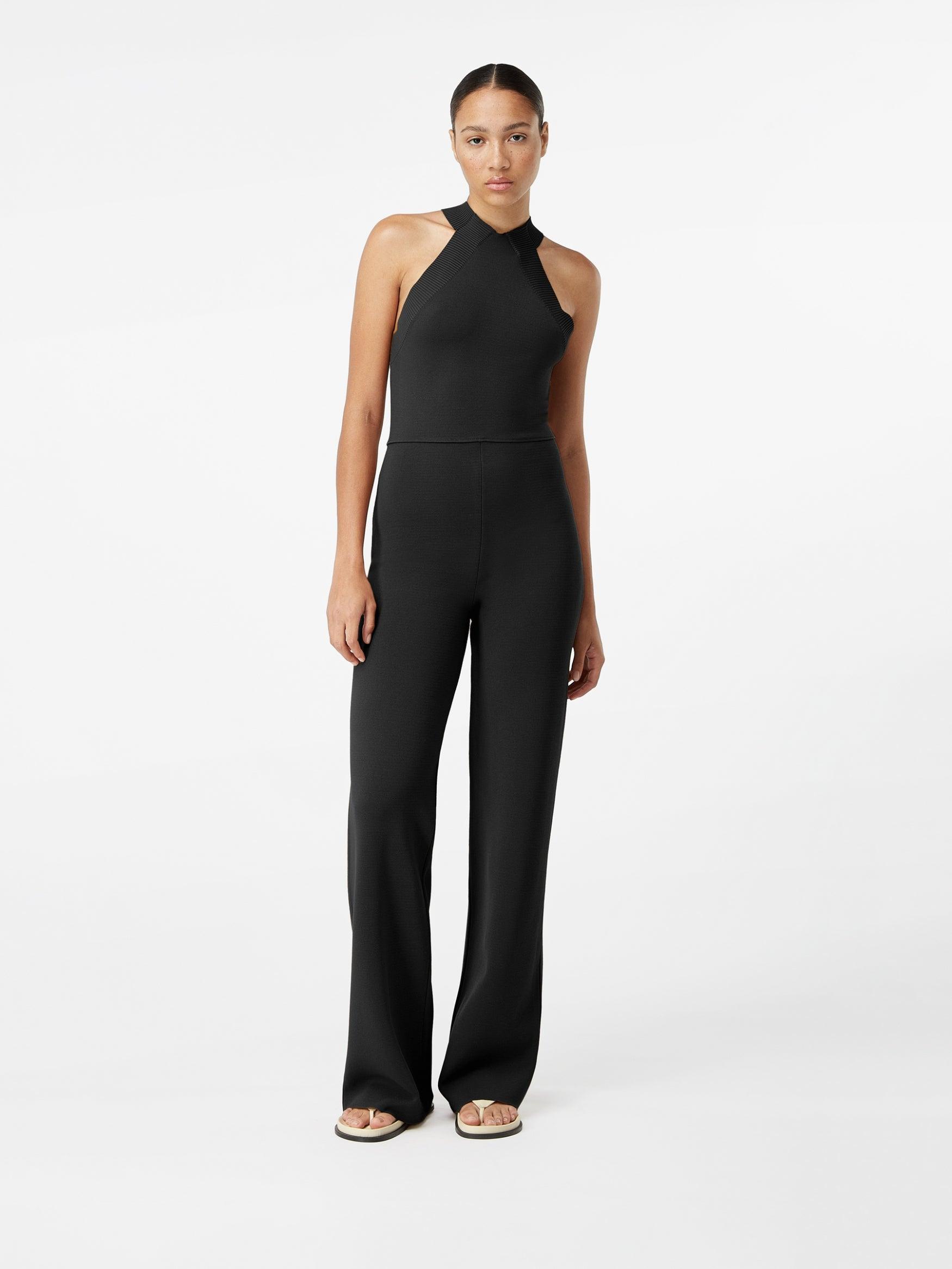 Aliaga Black – Rayon Blend Knit Jumpsuit | GAUGE81 by GAUGE81