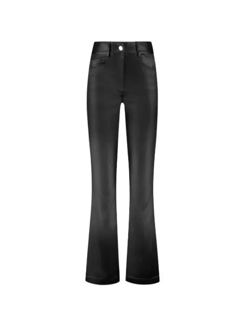 Athy coated flared trousers by GAUGE81