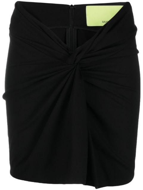 Barina knot-detailing miniskirt by GAUGE81