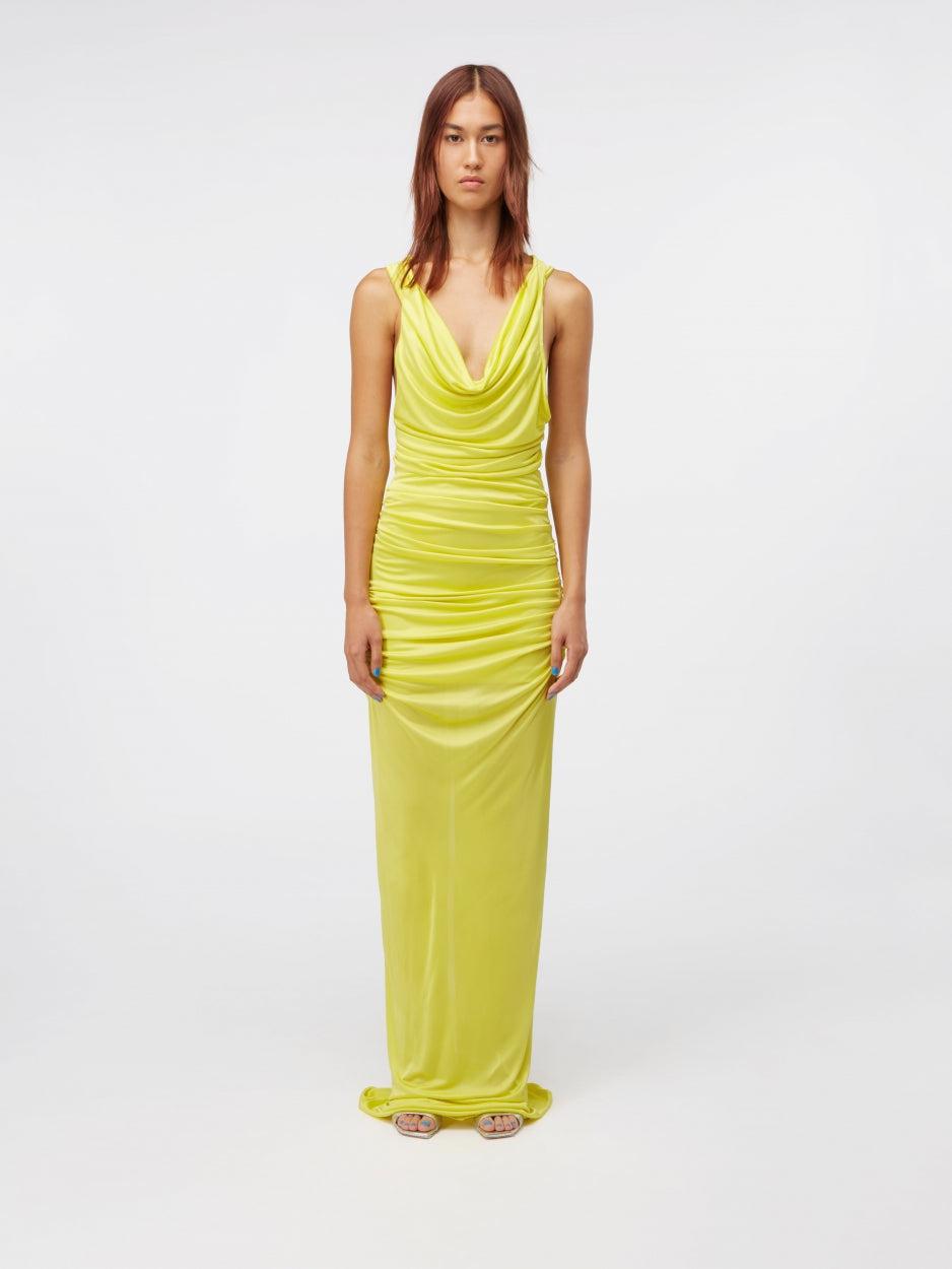 Ina Long Snake Eye – Draped Jersey Maxi Dress | GAUGE81 by GAUGE81