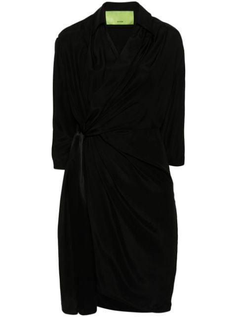 Miya silk wrap dress by GAUGE81