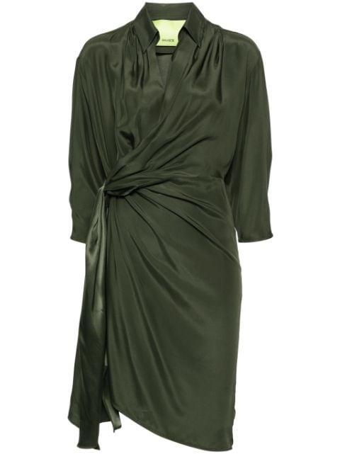 Miya silk wrap dress by GAUGE81