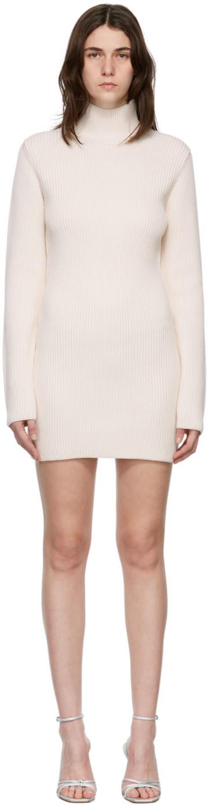 Off-White Wool Herning Dress by GAUGE81