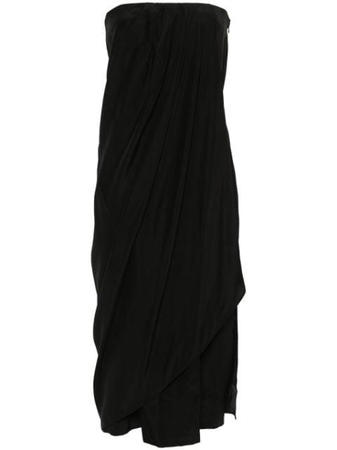 Onna strapless silk midi dress by GAUGE81