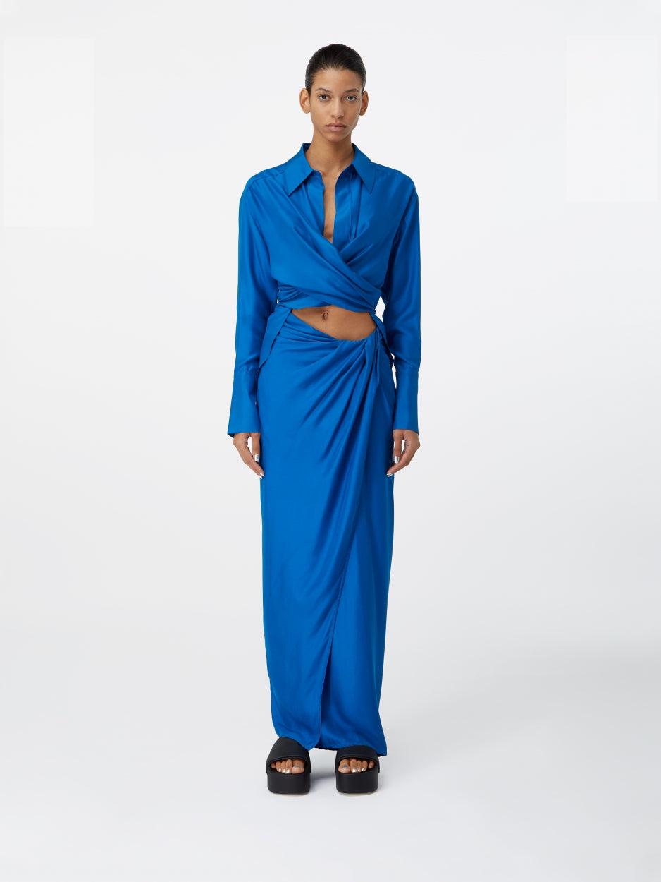 Sabinas Lapis – Silk Wrap Shirt | GAUGE81 by GAUGE81