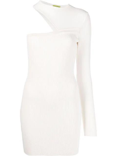 one-shoulder fitted dress by GAUGE81