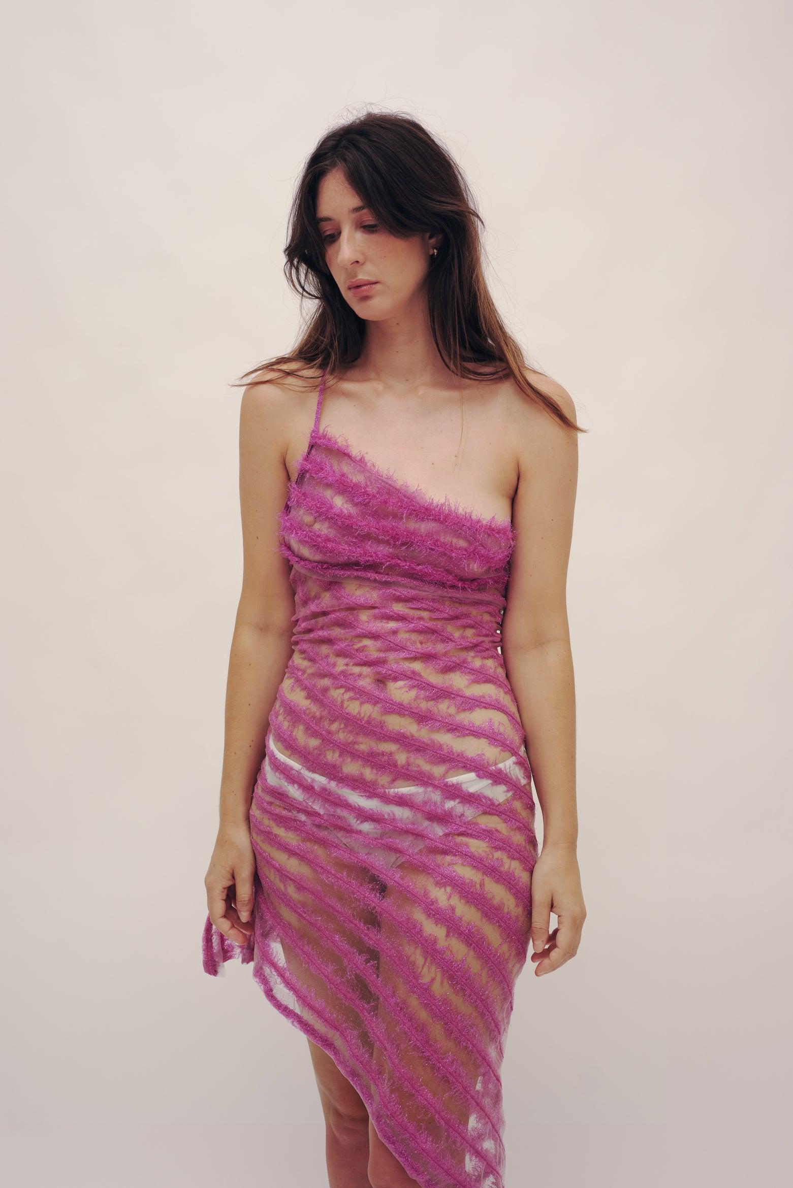 Feather Dress by GAUNTLETT CHENG