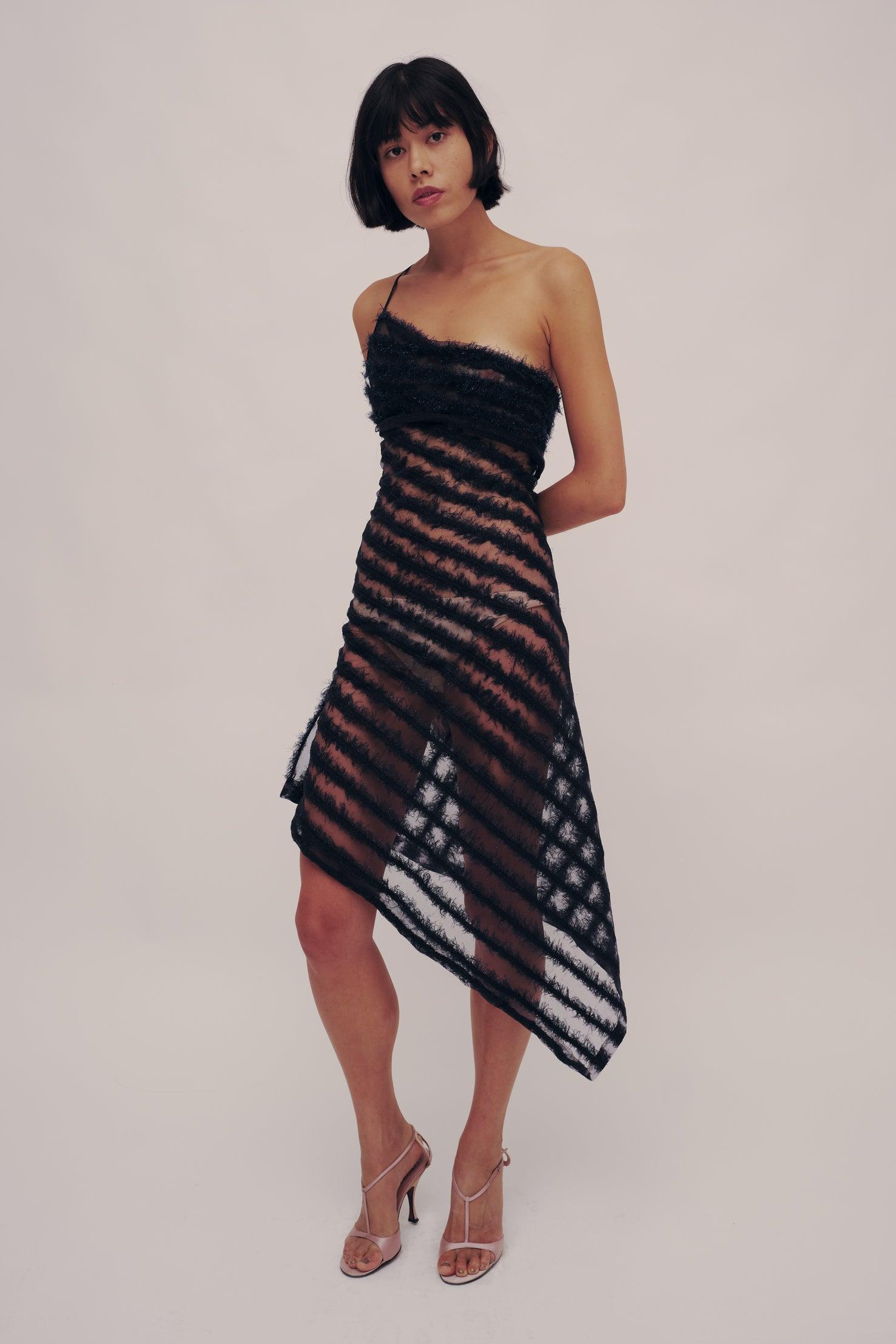 Feather Dress by GAUNTLETT CHENG