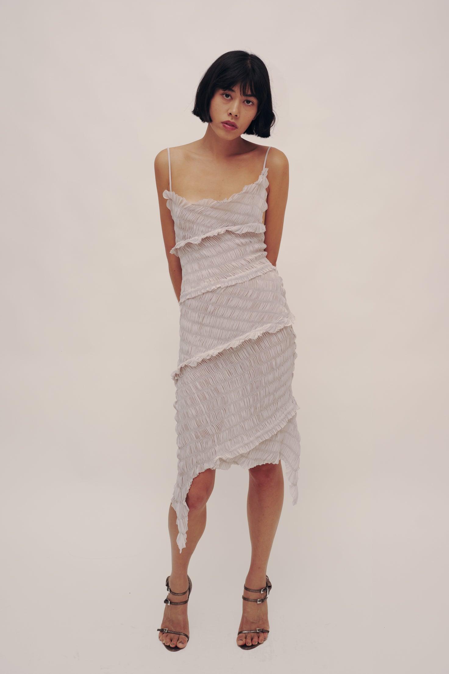 Spiral Elastic Flap Dress by GAUNTLETT CHENG