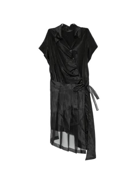 tied-waist midi dress by GAZ DE LIN